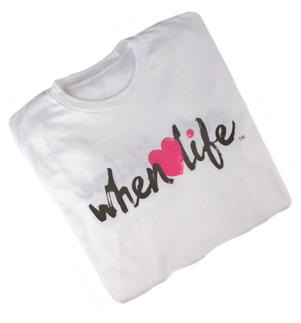 When Life Heart inspirational Quote Shirt