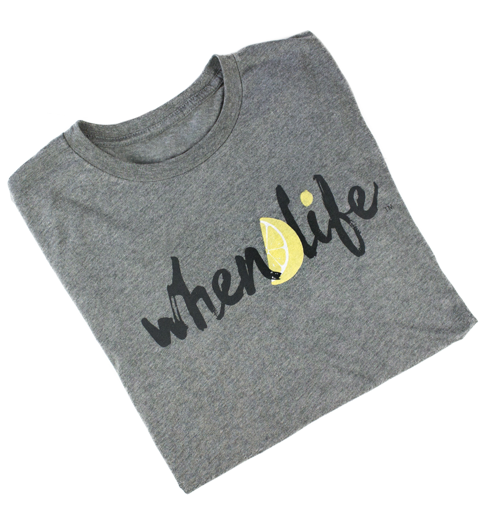 When Life Lemon inspirational quote shirt
