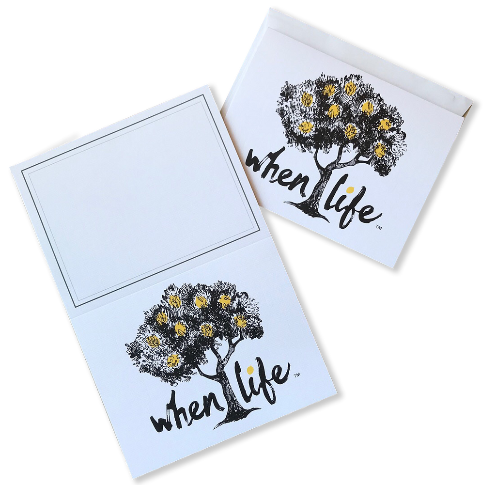 When Life Stationery Note Cards
